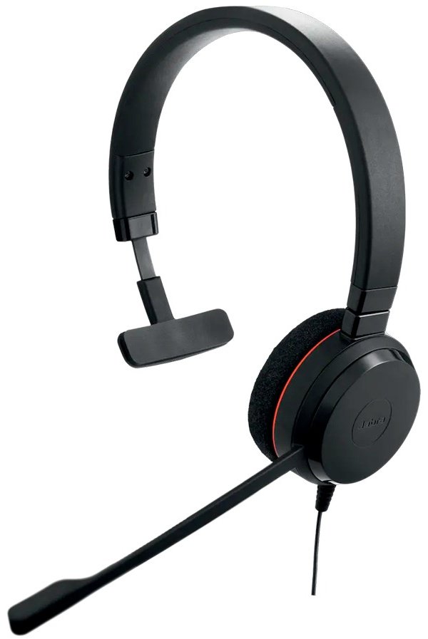 Наушники Jabra EVOLVE 20 MS Mono USB-C/A черный