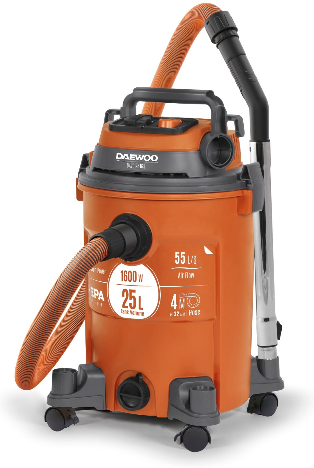 Строительный пылесос Daewoo DAVC 2516S - ForteMarket Строительный пылесос Daewoo DAVC 2516S купить,0