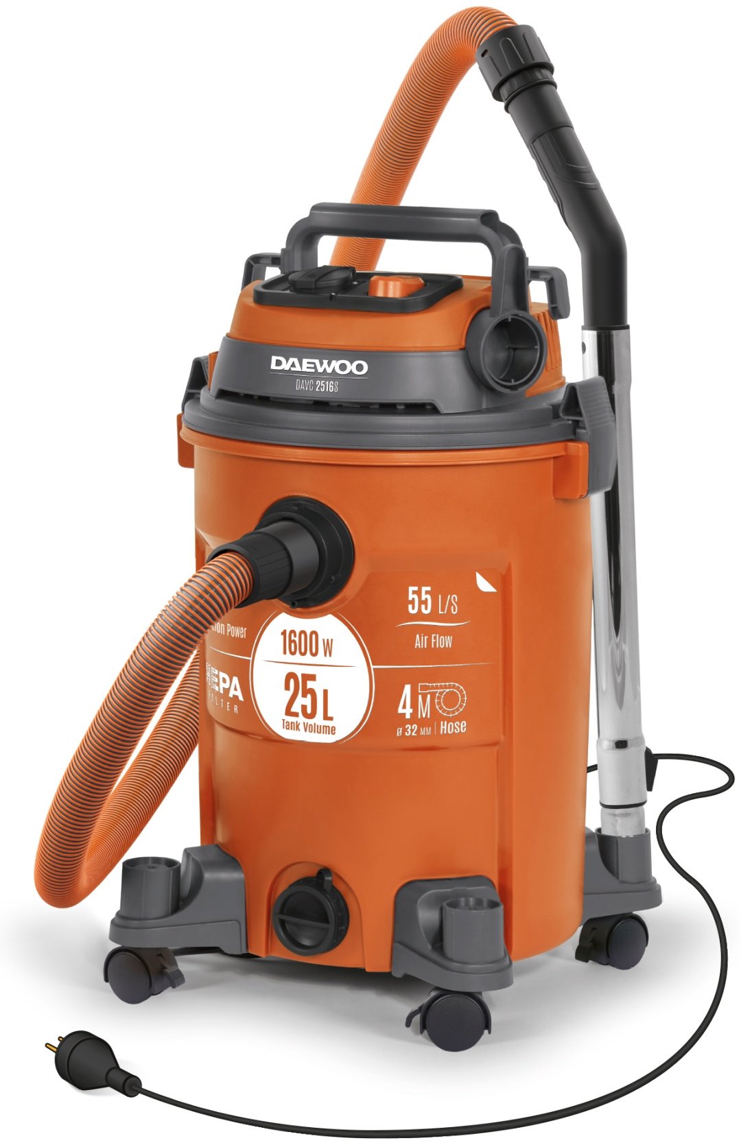 Строительный пылесос Daewoo DAVC 2516S - ForteMarket Строительный пылесос Daewoo DAVC 2516S купить,0