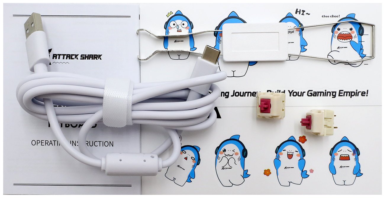 Клавиатура Attack Shark X87 фиолетовый купить,NaN