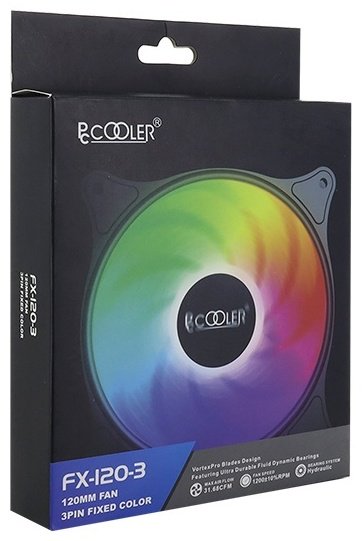 Кулер для корпуса PCcooler FX-120-3 FRGB