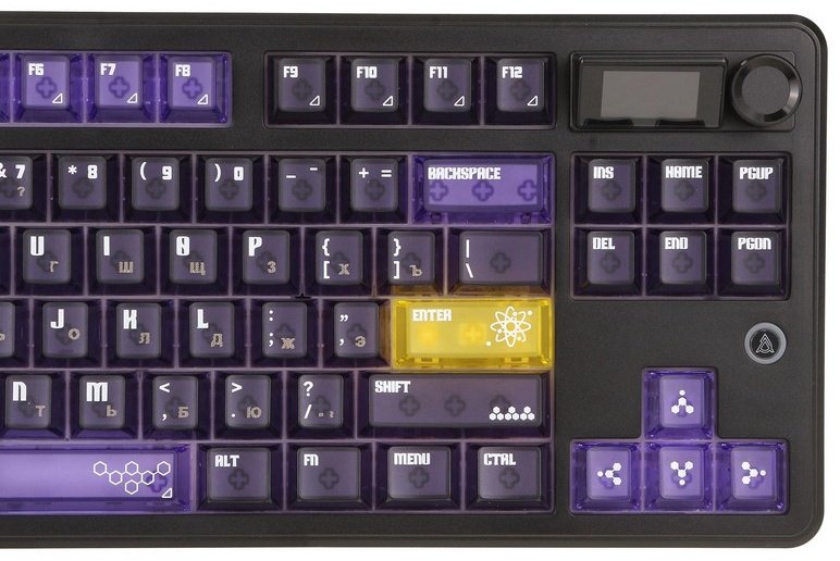 Клавиатура Ajazz MK87 Pro/LITCHI/YP фиолетовый купить,NaN