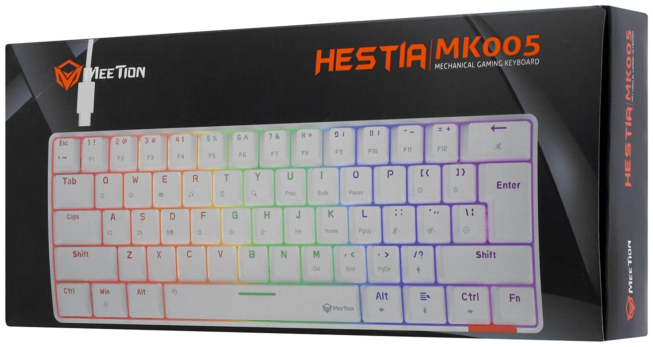Клавиатура MeeTion MT-MK005 белый купить,NaN