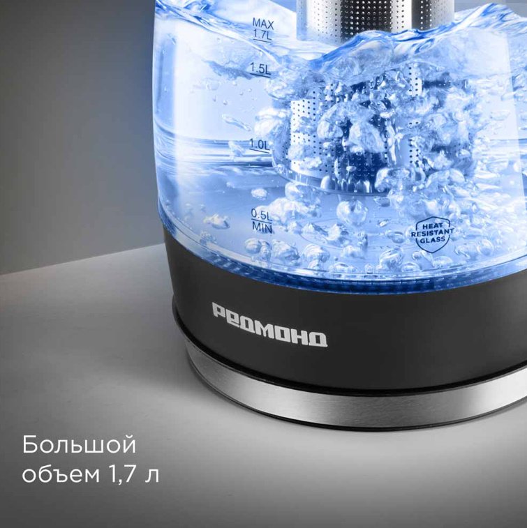 Электрочайник REDMOND KG227 черный купить,27990