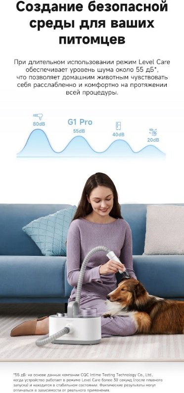 Пылесос TROUVER Pet Grooming Vacuum Kit G1 Pro (CH2) белый купить,NaN