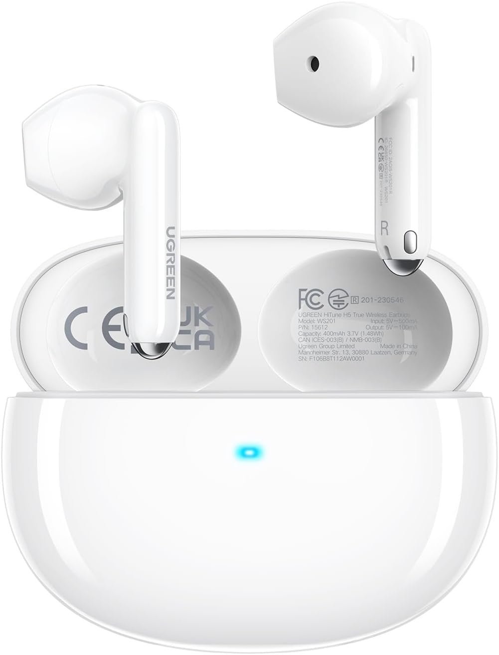 Наушники Ugreen HiTune H5 Earbuds WS201 (15612) белый купить,NaN