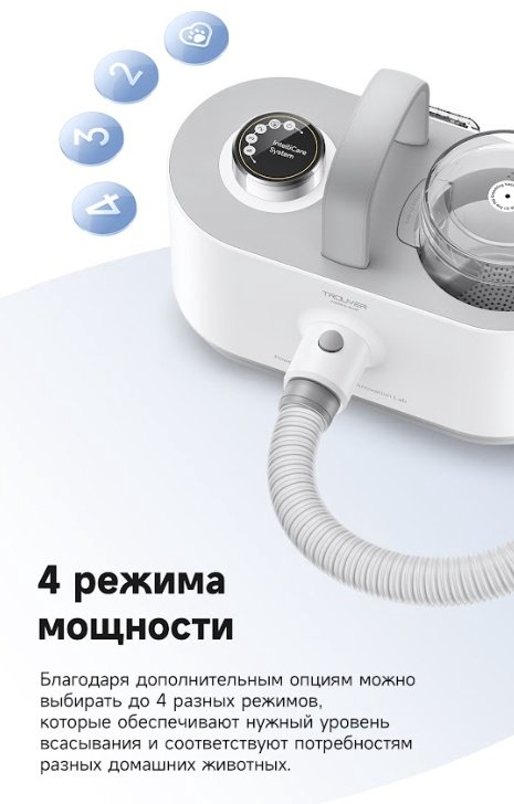 Пылесос TROUVER Pet Grooming Vacuum Kit G1 Pro (CH2) белый купить,NaN