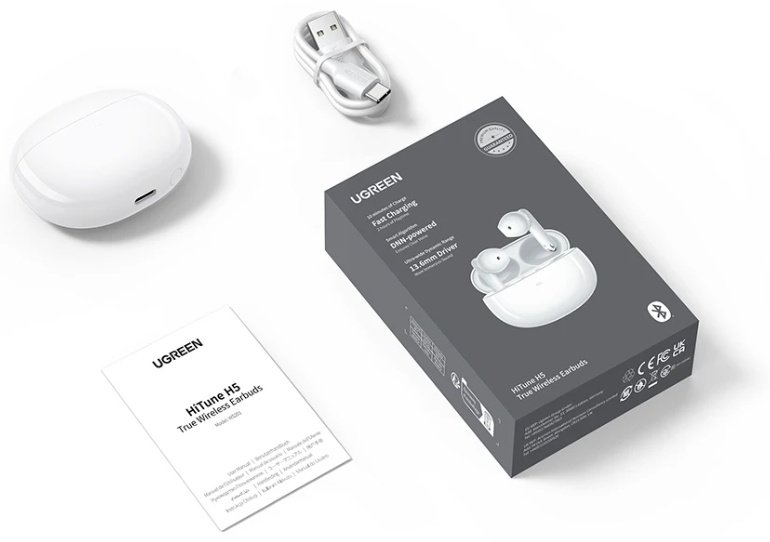 Наушники Ugreen HiTune H5 Earbuds WS201 (15612) белый купить,NaN