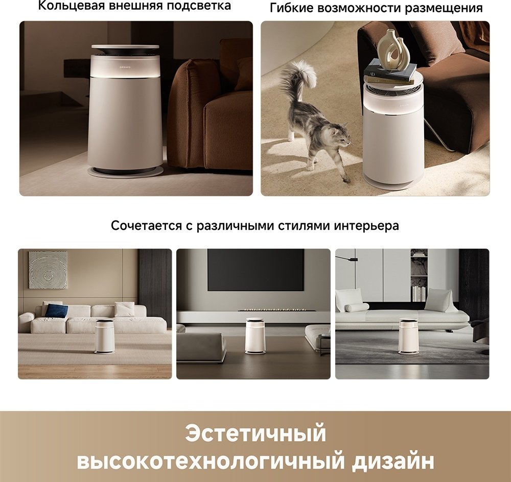 Очиститель воздуха DREAME Air purifier FP10 (CVF16A) бежевый купить,NaN