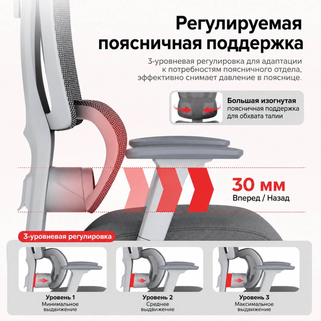Офисное кресло Eco Estelar Triton, белый, серый купить,85445
