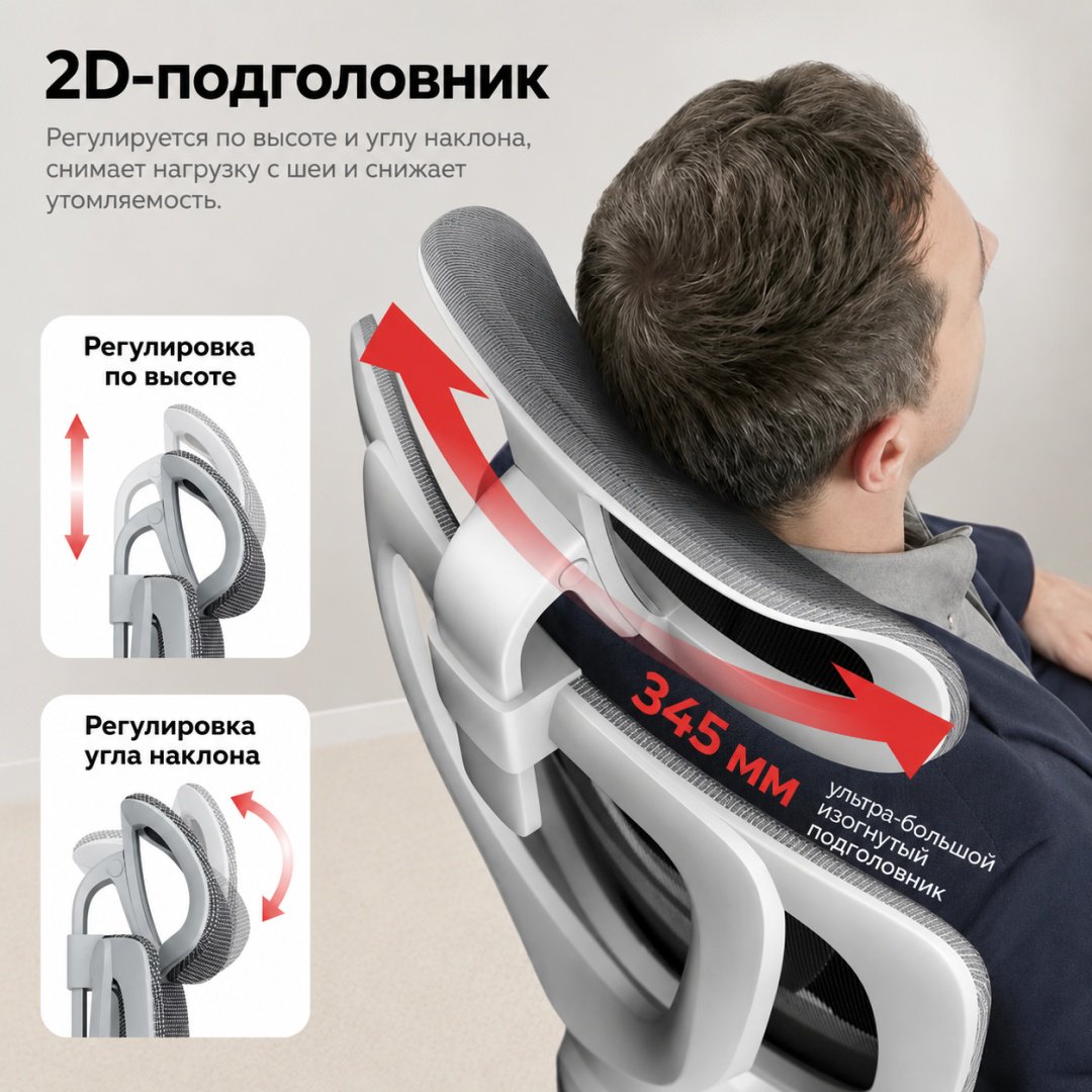 Офисное кресло Eco Estelar Triton, белый, серый купить,85445