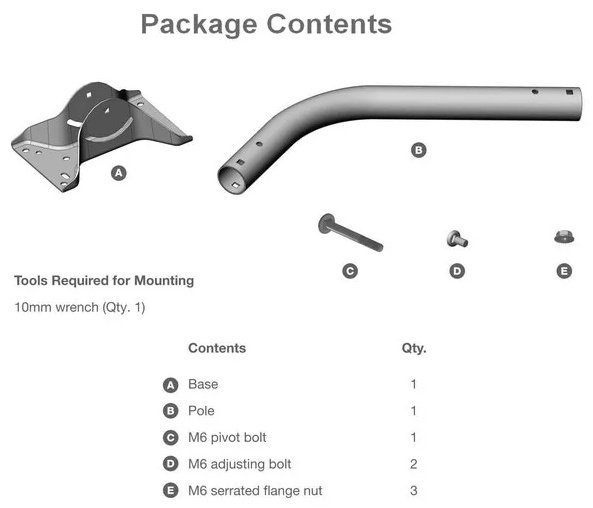 Ubiquiti крепление UB-AM Universal Arm Bracket