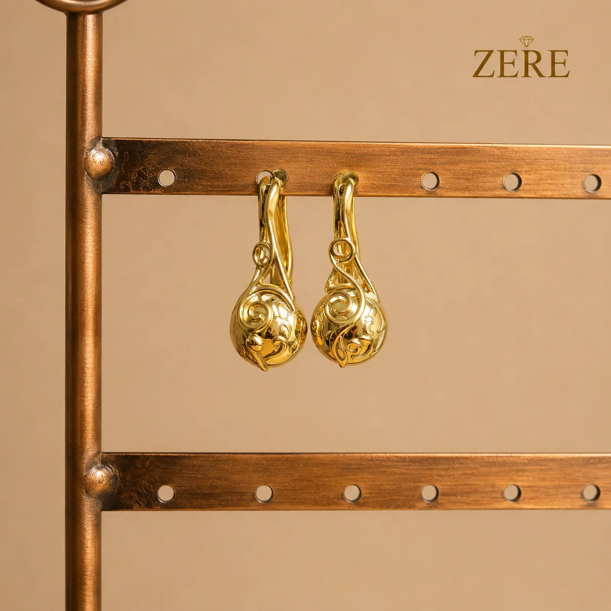 Серьги Zere ZR240723 жёлтое золото 7.0гр  купить,588000