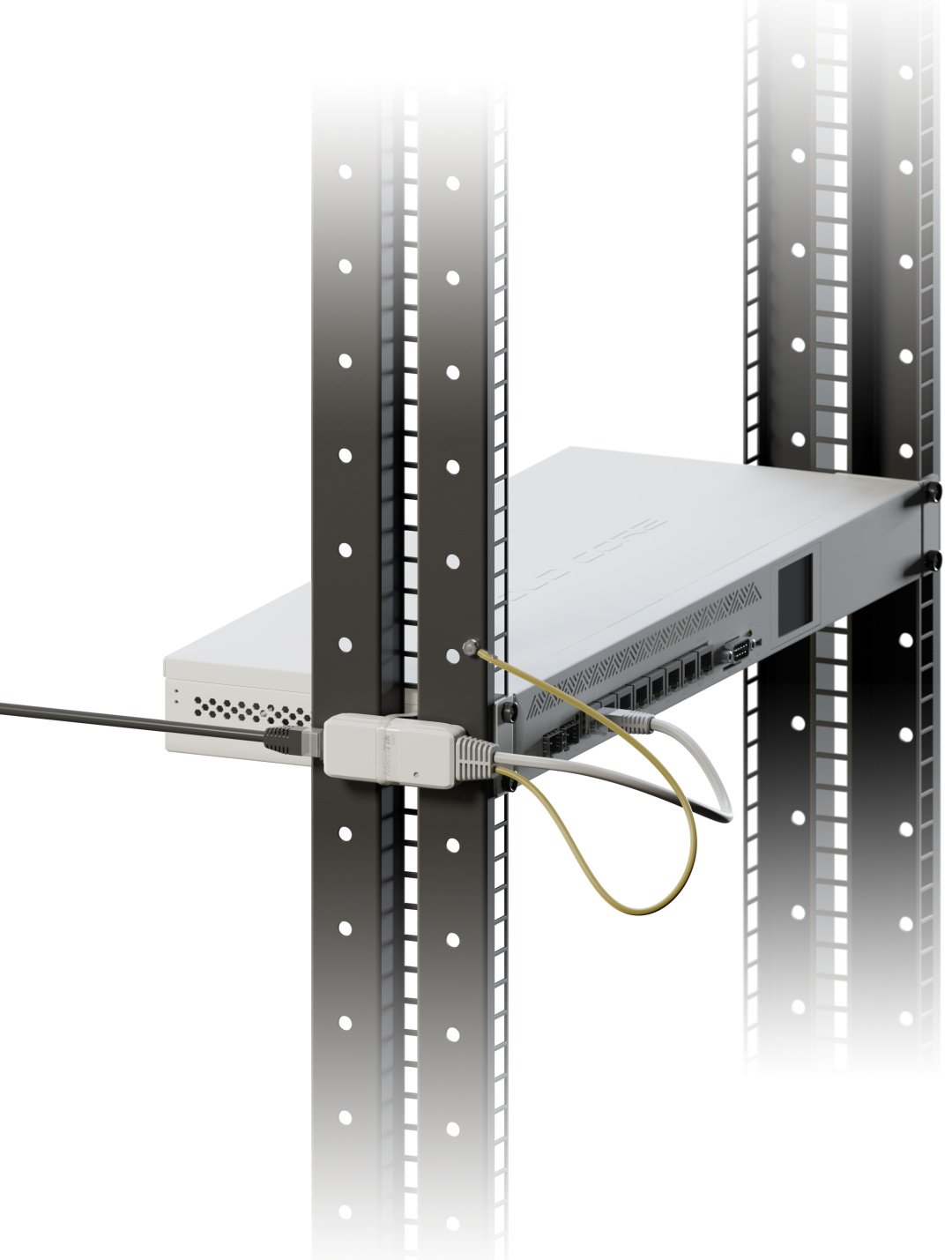 MikroTik грозозащита витой пары и коаксиального кабеля GESP 1 шт, пластик, металл