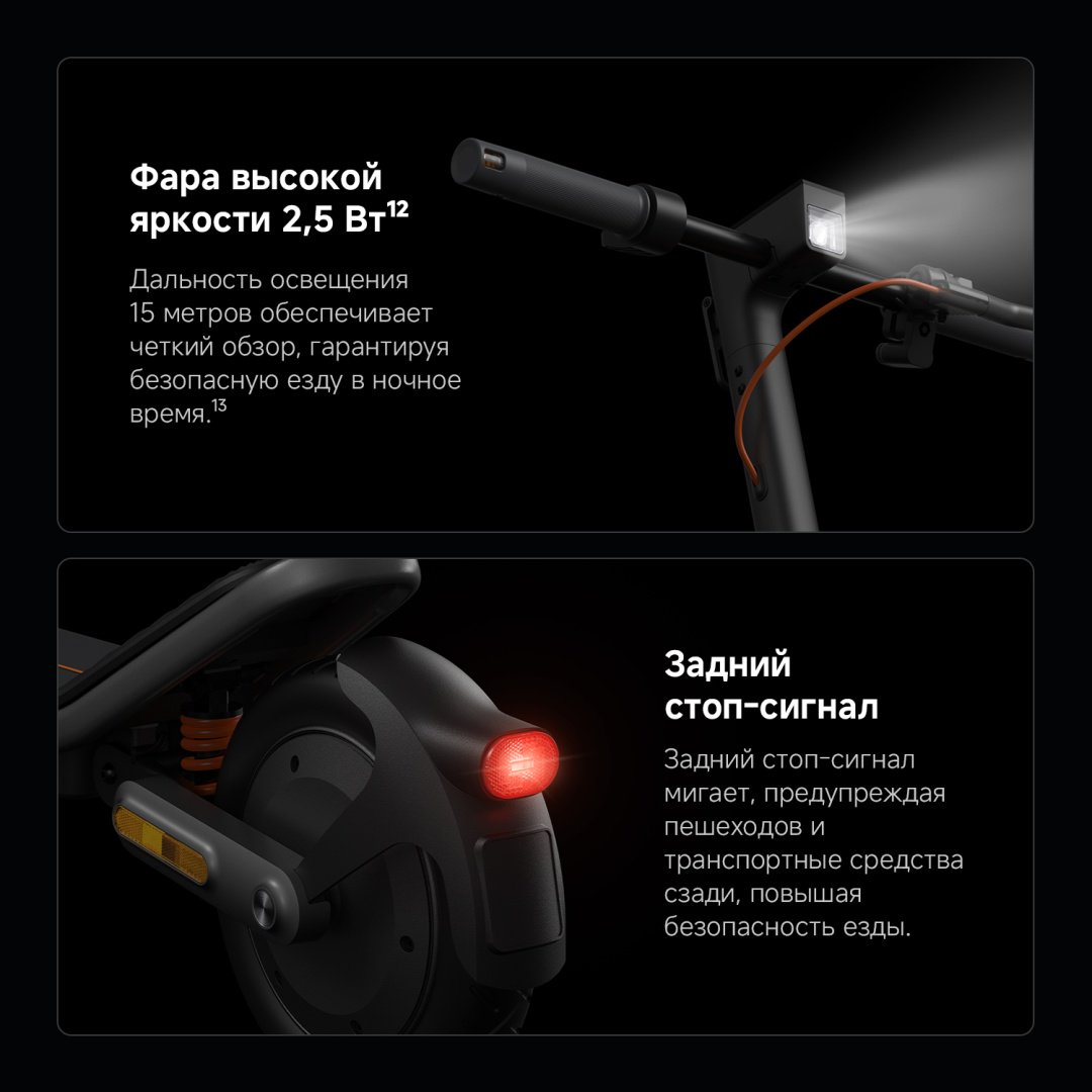 Электросамокат Xiaomi Electric Scooter 6 GL черный купить,NaN