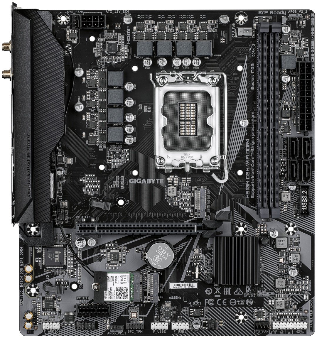 Материнская плата GIGABYTE H610M D3H WIFI DDR4 купить,NaN