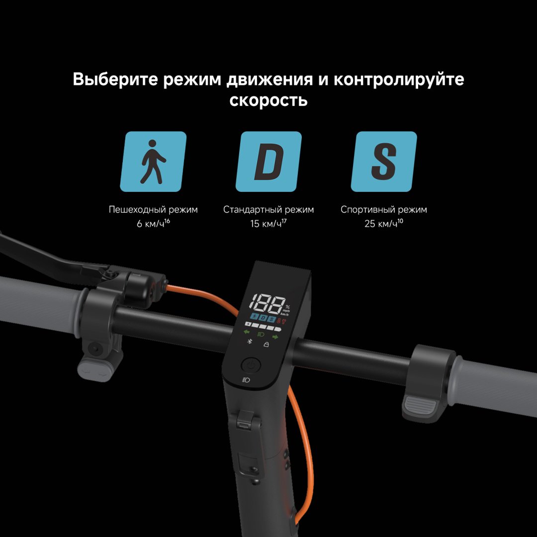 Электросамокат Xiaomi Electric Scooter 6 GL черный купить,NaN