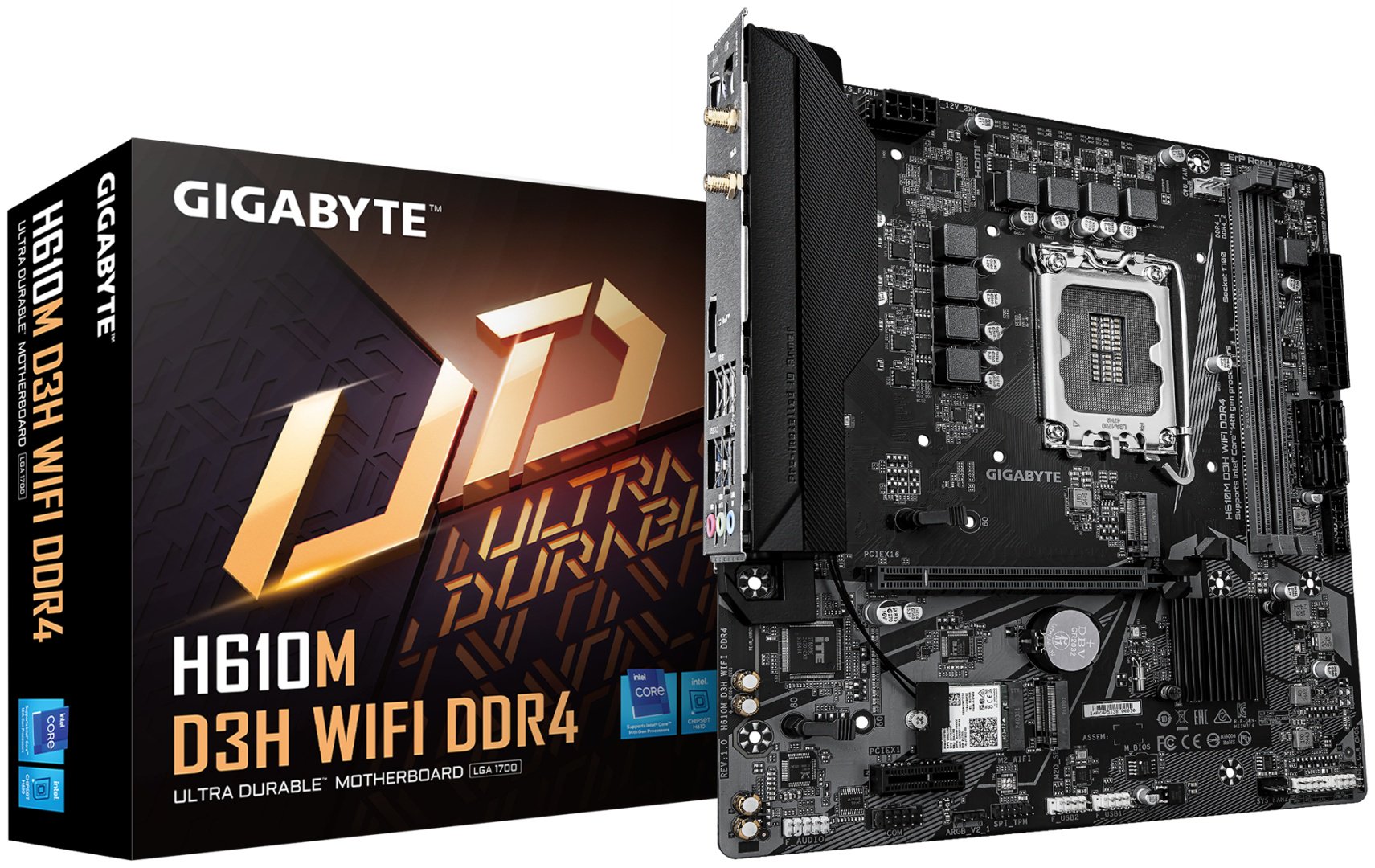 Материнская плата GIGABYTE H610M D3H WIFI DDR4 купить,NaN