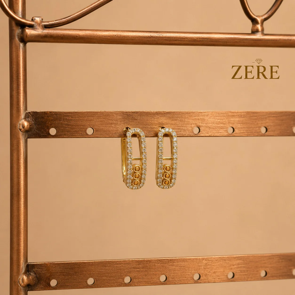 Серьги Zere ZR240724 жёлтое золото 5.17гр - ForteMarket Серьги Zere ZR240724 жёлтое золото 5.17гр купить,432450