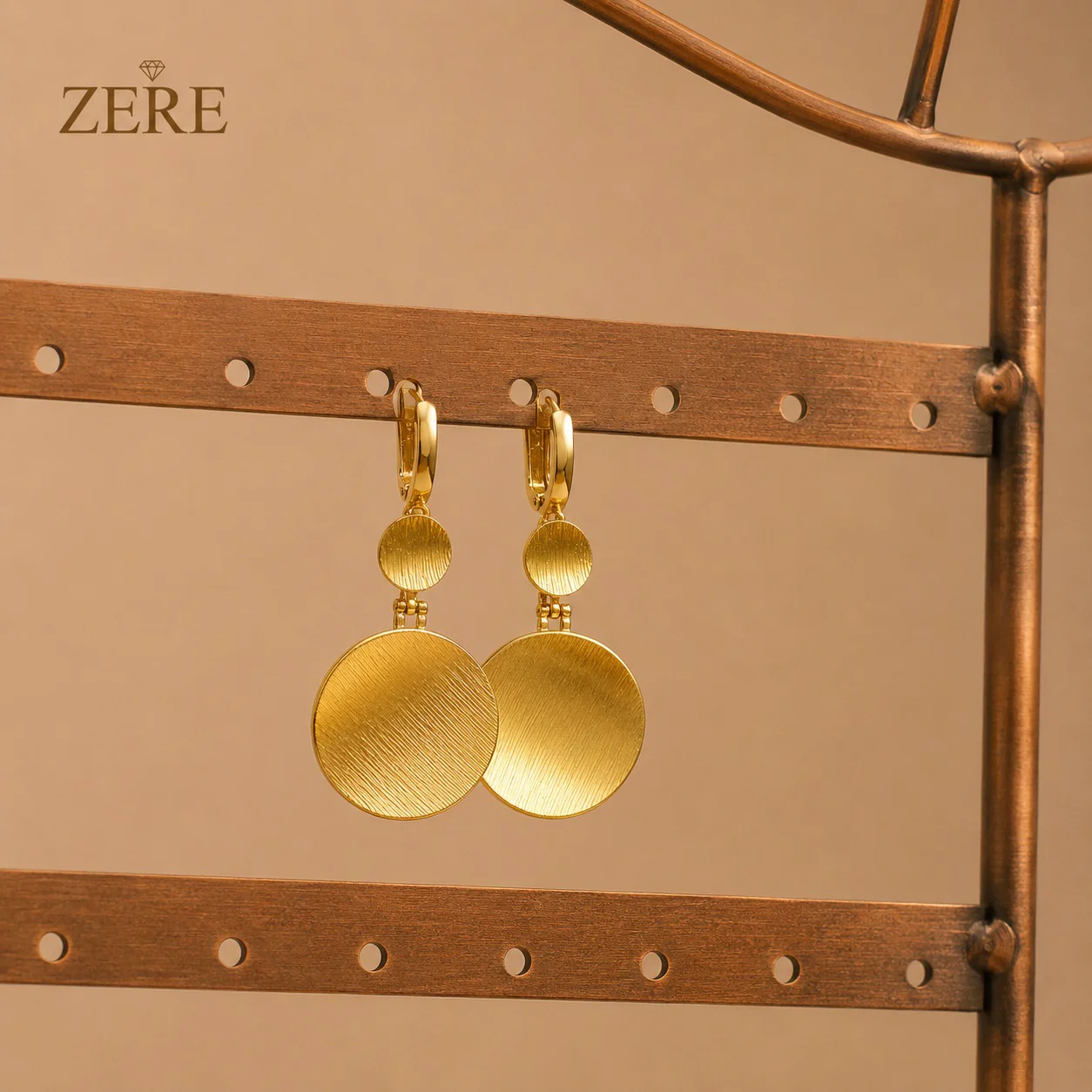 Серьги Zere ZR240719 жёлтое золото 6.30гр  купить,528500