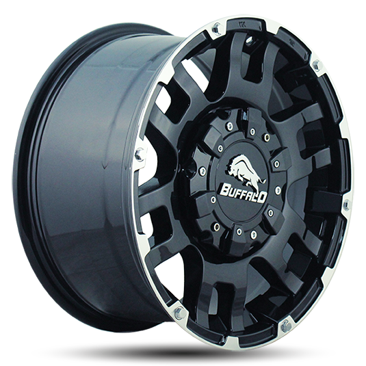  Комплект дисков Buffalo BW-004 6х139.7 R17х8.5 СВ106.3 ЕТ25 gloss-black-machined-face купить,NaN