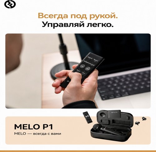 Микрофон Hollyland MELO P1 Combo черный купить,159898