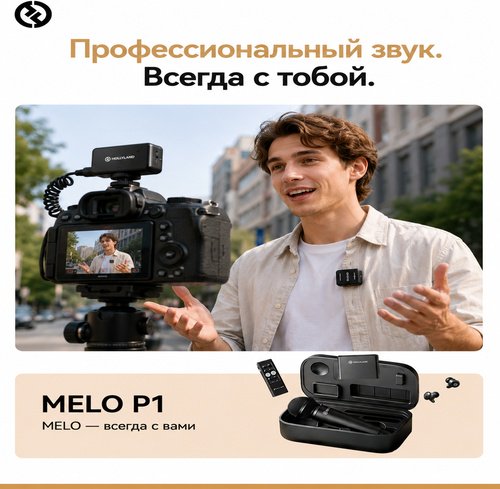 Микрофон Hollyland MELO P1 Combo черный купить,159898