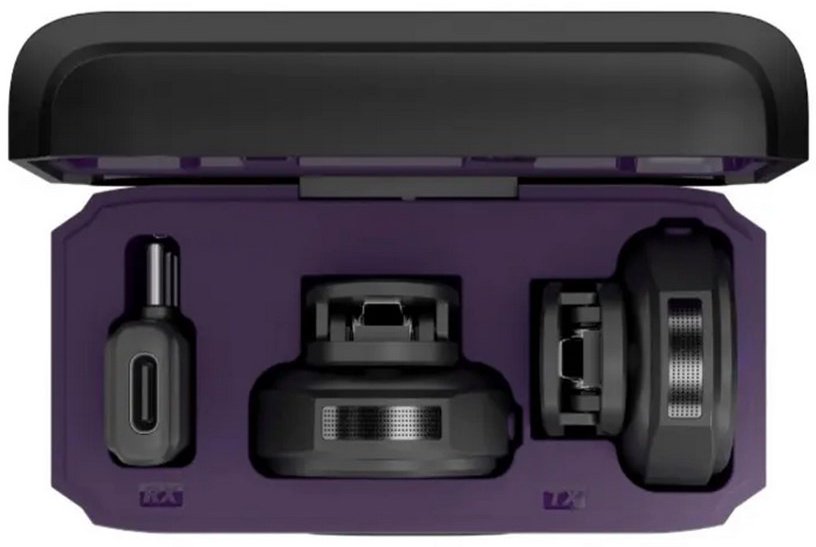 Микрофон Streamplify MIC GO-48-WL-BK черный, фиолетовый
