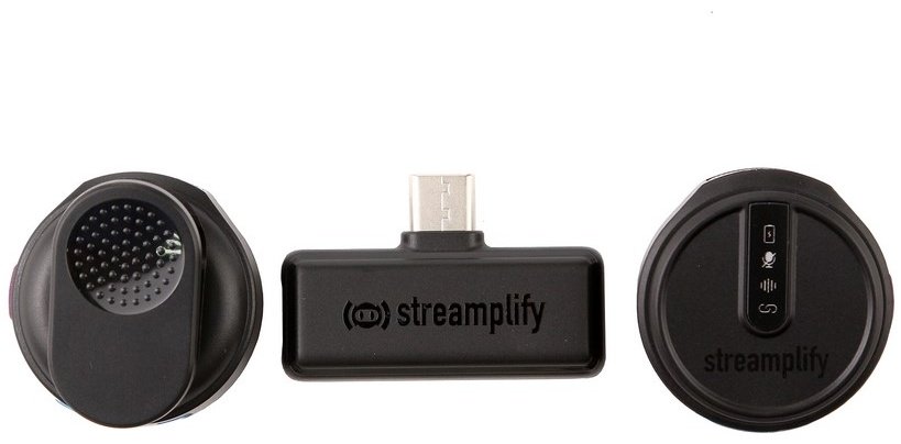 Микрофон Streamplify MIC GO-48-WL-BK черный, фиолетовый