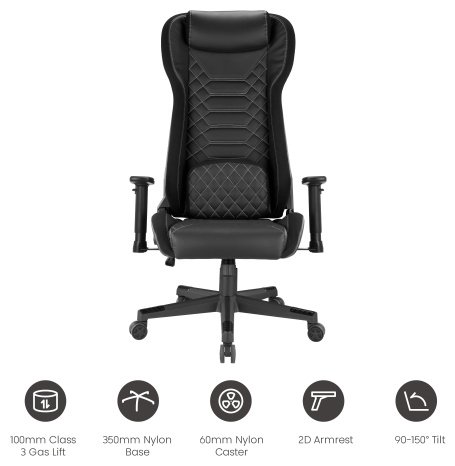 Игровое кресло Eco Estelar Moon, черный