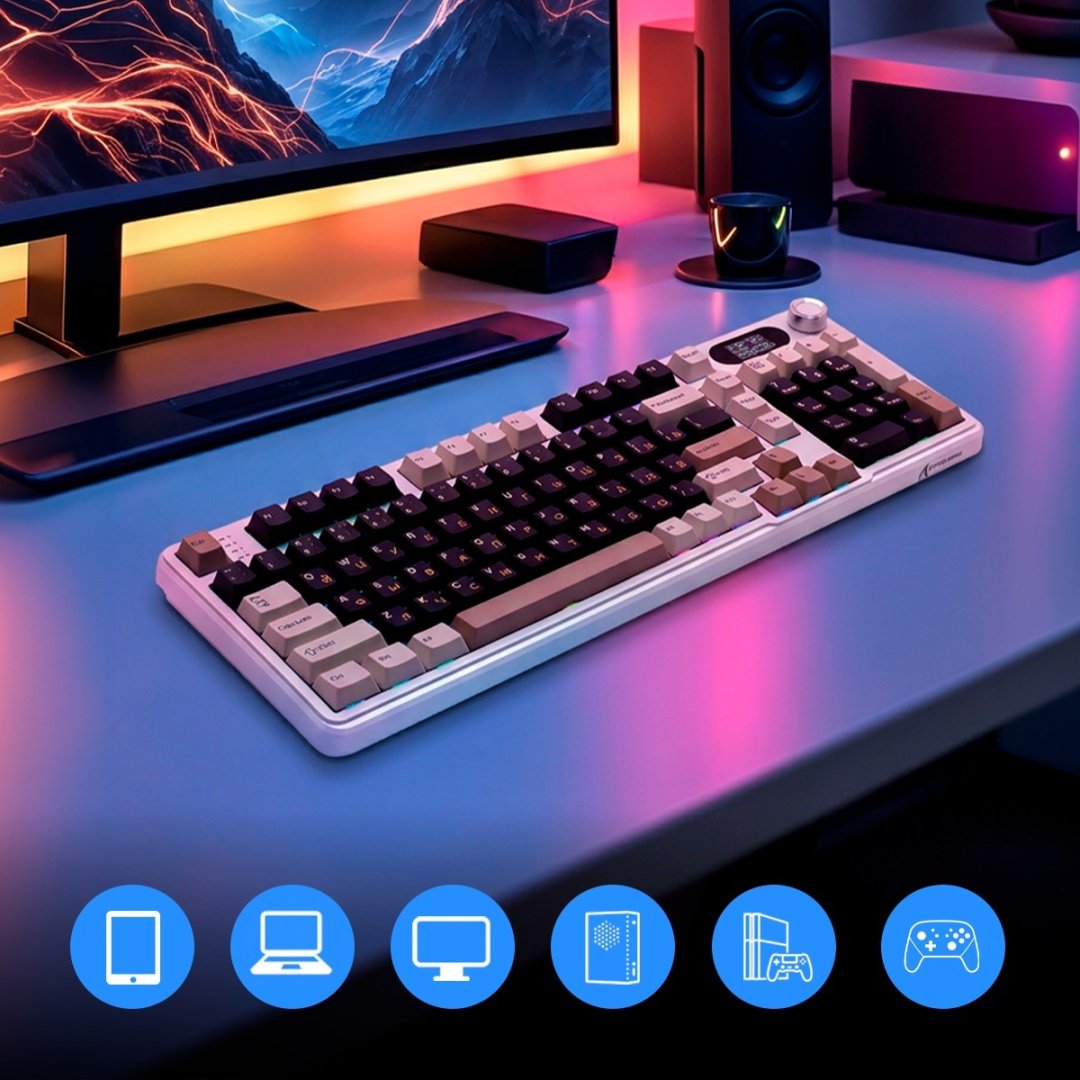 Клавиатура Attack Shark X98 PRO белый купить,NaN
