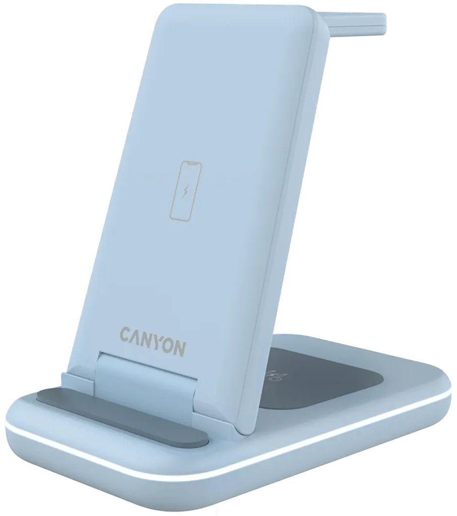 Зарядное устройство Canyon WS-304 USB Type-C 15 Вт синий купить,NaN