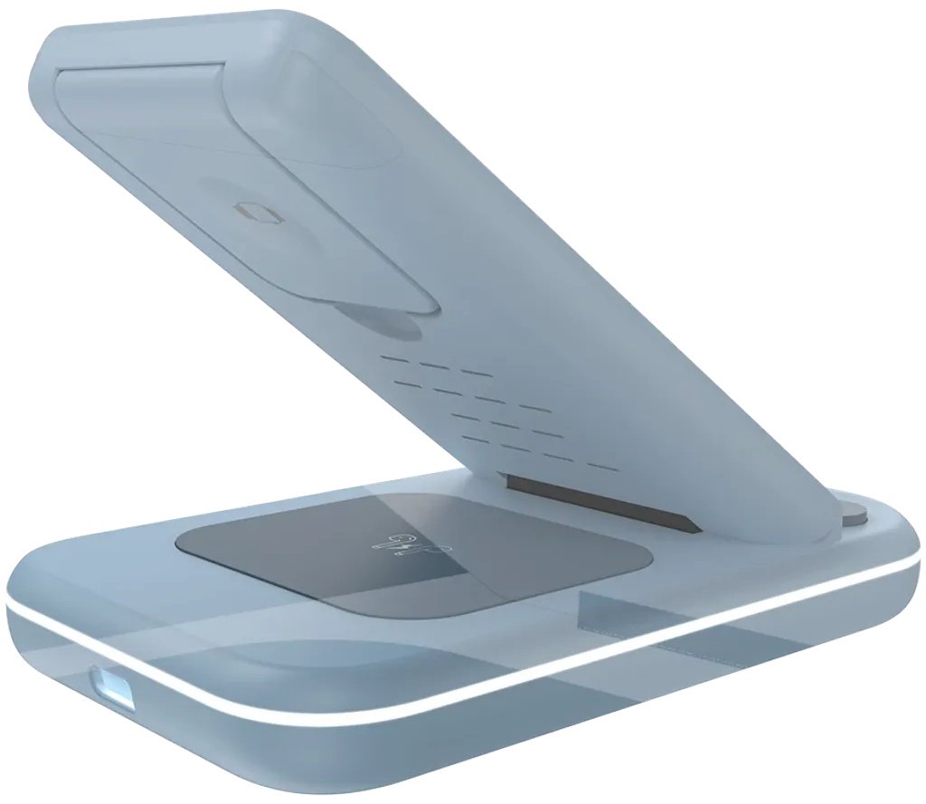 Зарядное устройство Canyon WS-304 USB Type-C 15 Вт синий купить,NaN