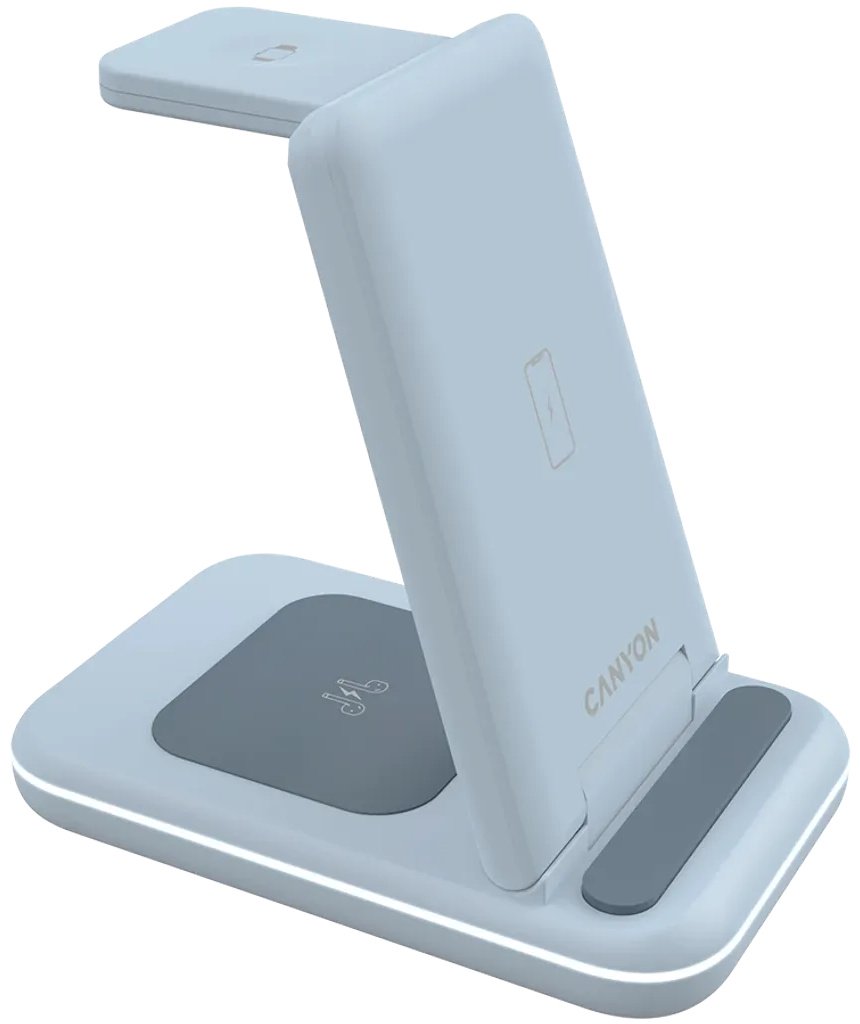 Зарядное устройство Canyon WS-304 USB Type-C 15 Вт синий купить,NaN