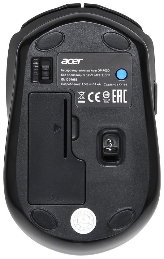 Мышь Acer OMR050 (ZL.MCEEE.00B) черный купить,NaN