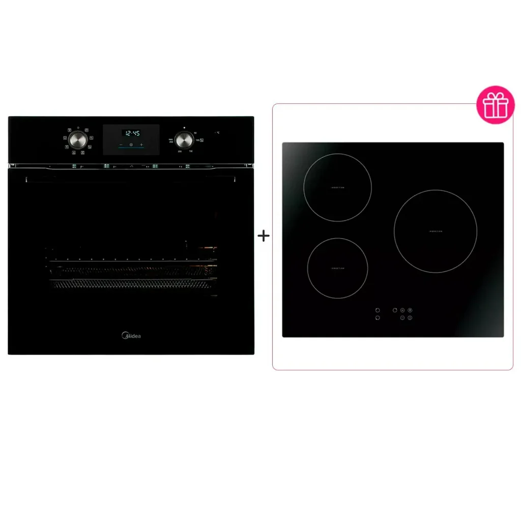 Духовой шкаф Midea MO 22800 GB + варочная поверхность Midea MCI-B632D Black