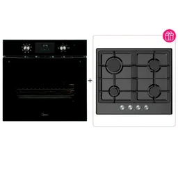 Духовой шкаф Midea MO 22800 GB + варочная поверхность Midea MG 606 B Black