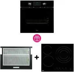 Духовой шкаф Midea MO 22800 GB + варочная поверхность Midea MCH-633B2 + вытяжка Midea MH 60P205 B Black