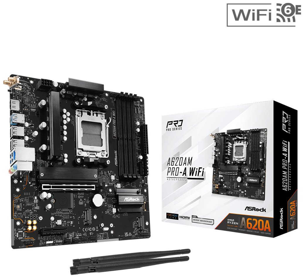 Материнская плата ASRock A620AM PRO-A WIFI купить,75075