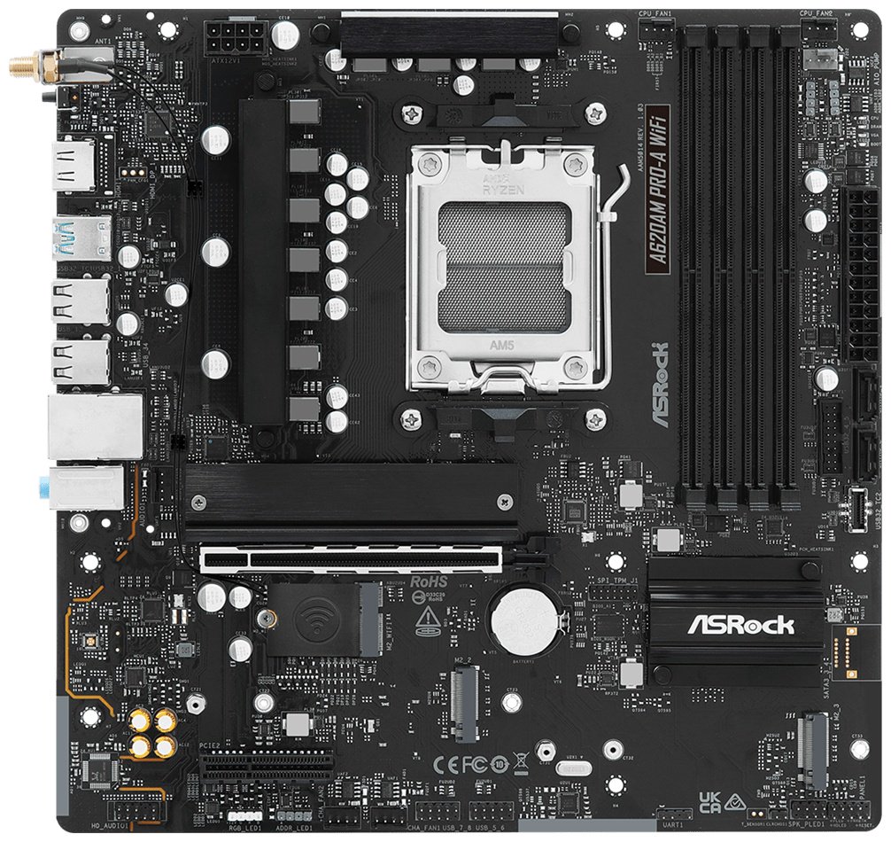 Материнская плата ASRock A620AM PRO-A WIFI купить,75075