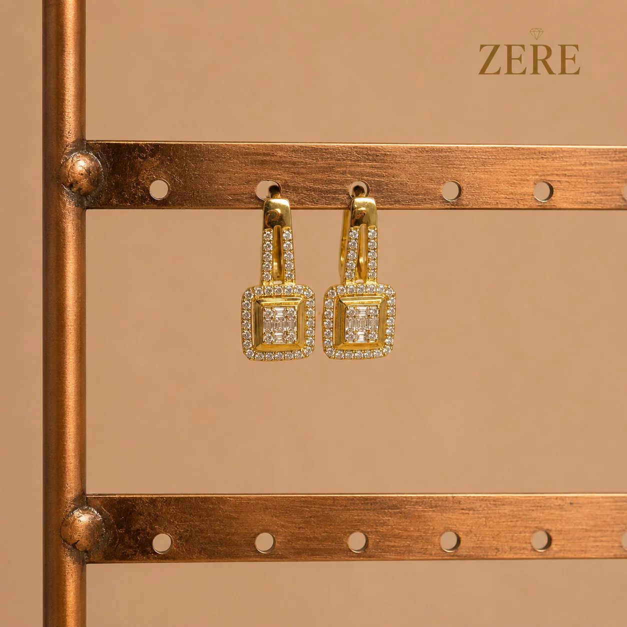 Серьги Zere ZR240727 желтое золото 4.44гр - ForteMarket Серьги Zere ZR240727 желтое золото 4.44гр купить,370400