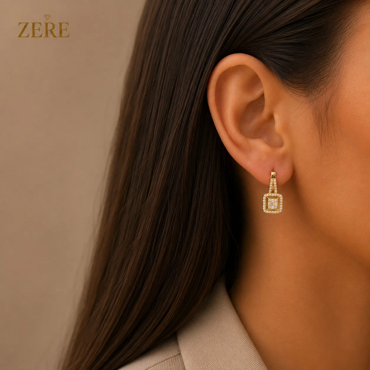 Серьги Zere ZR240727 желтое золото 4.44гр - ForteMarket Серьги Zere ZR240727 желтое золото 4.44гр купить,370400