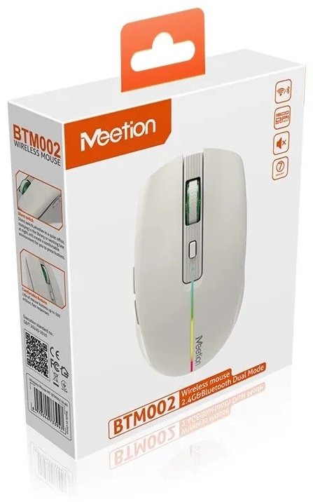 Мышь MeeTion MT-BTM002 Khaki бежевый купить,NaN