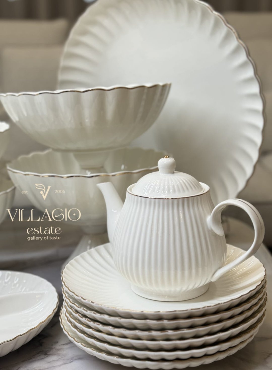 Сервиз на 12 персон VILLAGIO , предметов: 50, чайно-столовый, фарфор, костяной фарфор - ForteMarket Сервиз на 12 персон VILLAGIO , предметов: 50, чайно-столовый, фарфор, костяной фарфор купить,NaN