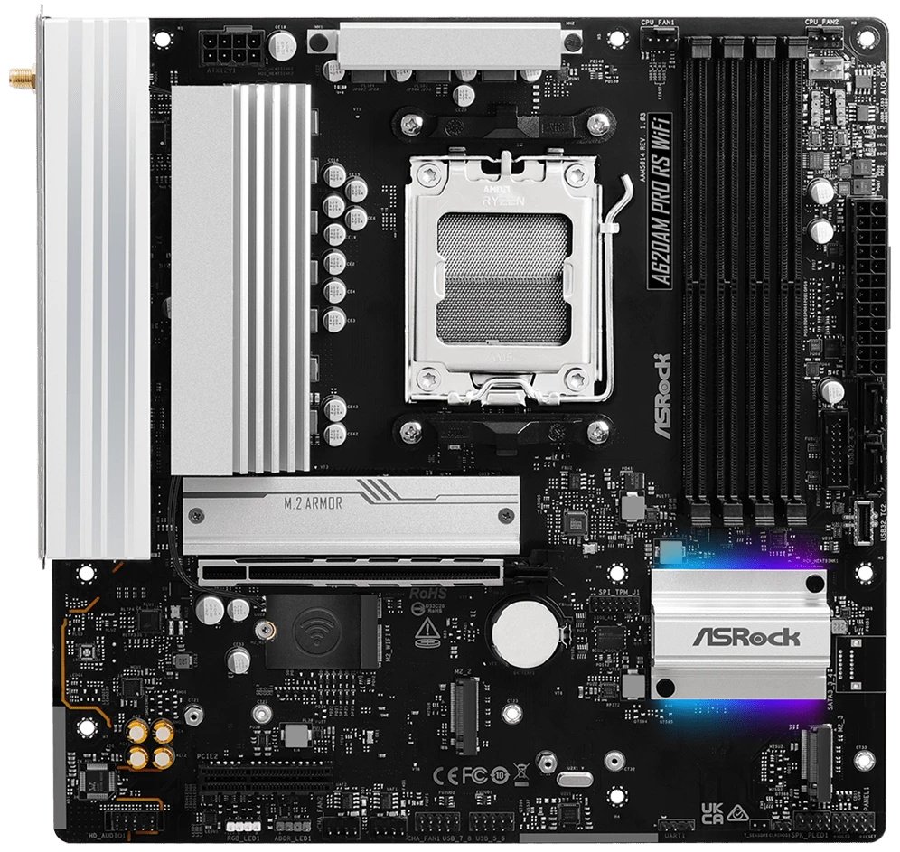 Материнская плата ASRock A620AM PRO RS WIFI