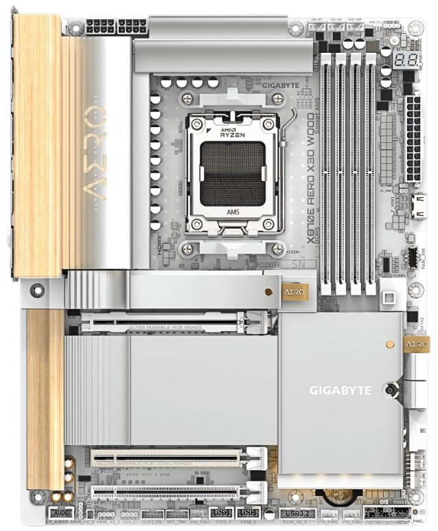 Материнская плата GIGABYTE X870E Aero X3D Wood (9MX87EOXD-00-G10) купить,NaN