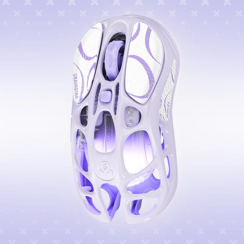 Мышь GRAVASTAR Mercury M1 PRO Lavender Purple сиреневый купить,NaN