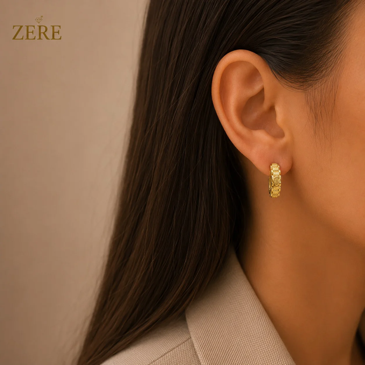 Серьги Zere ZR240728 жёлтое золото 3.03гр  купить,250550