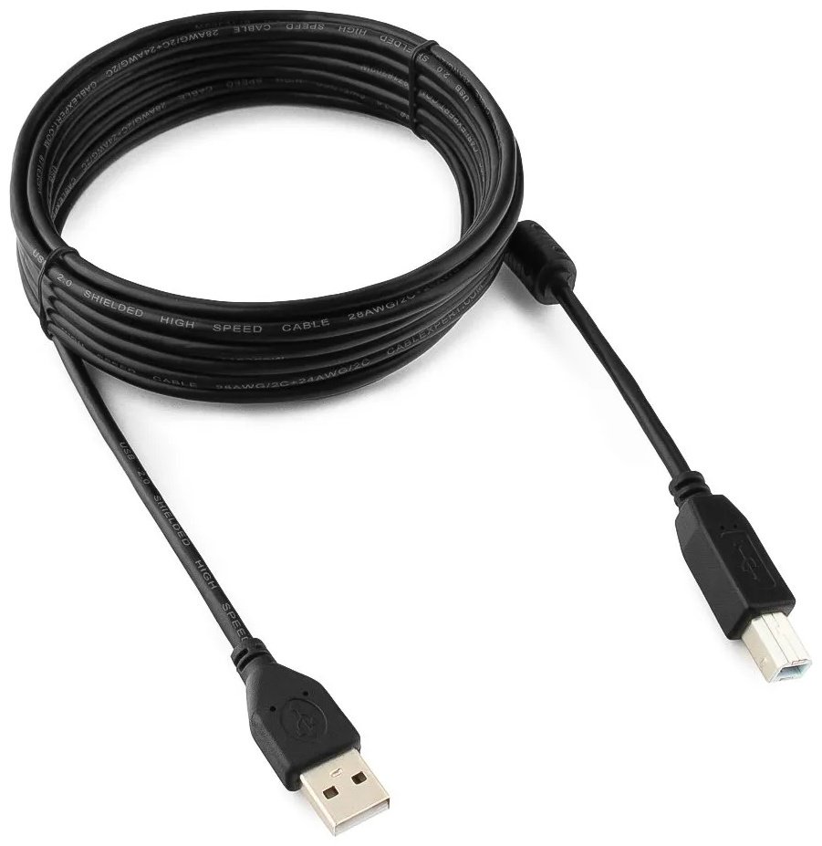 Кабель Cablexpert USB 2.0 A - USB 2.0 B 4.5 м CCF-USB2-AMBM-15 купить,NaN