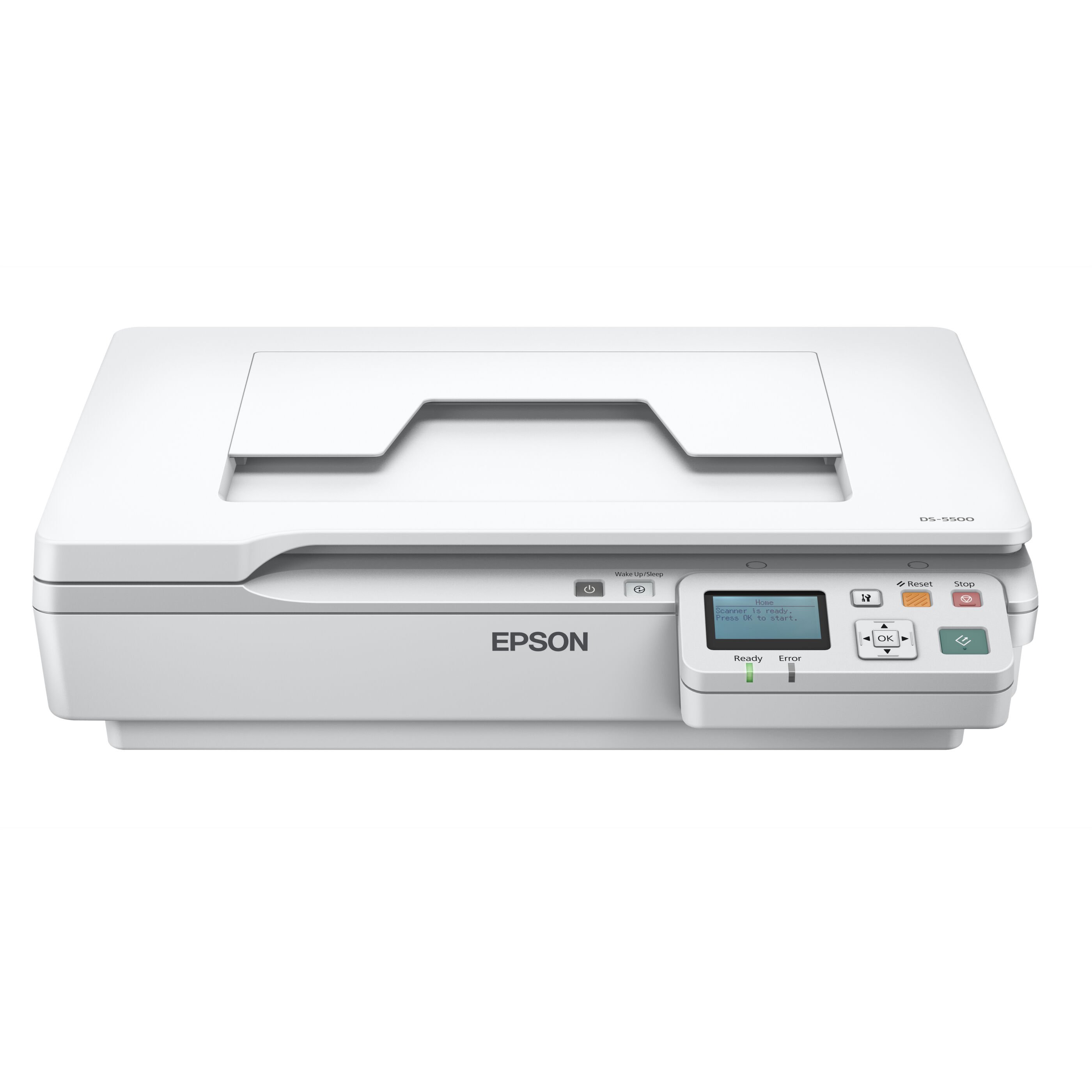 Сканер Epson Workforce DS-5500N белый купить,NaN